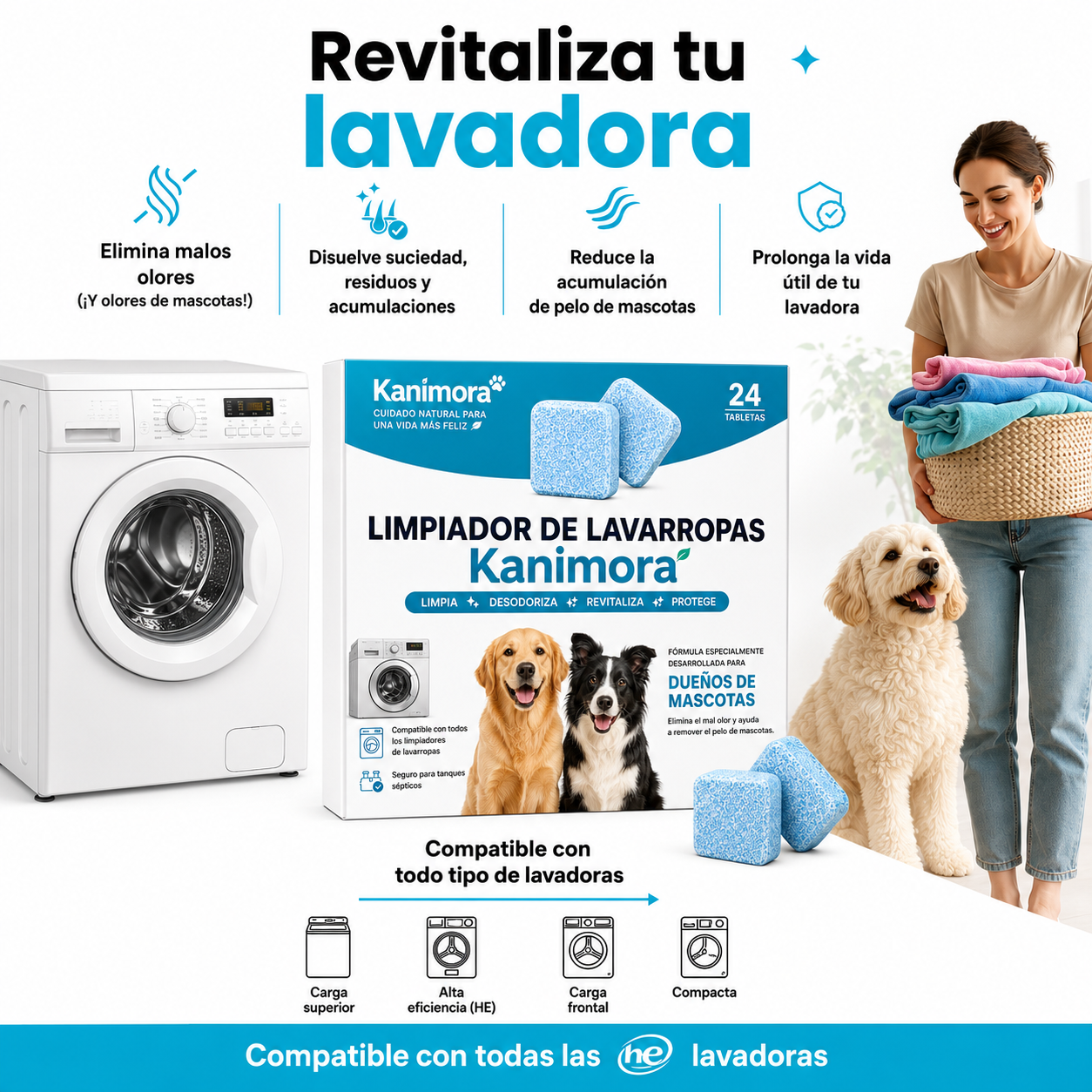 Limpiador de lavarropas Kanimora Pro