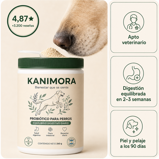 Probióticos para perros: apoyo integral para la picazón, el intestino, la piel, el pelaje y el sistema inmunológico